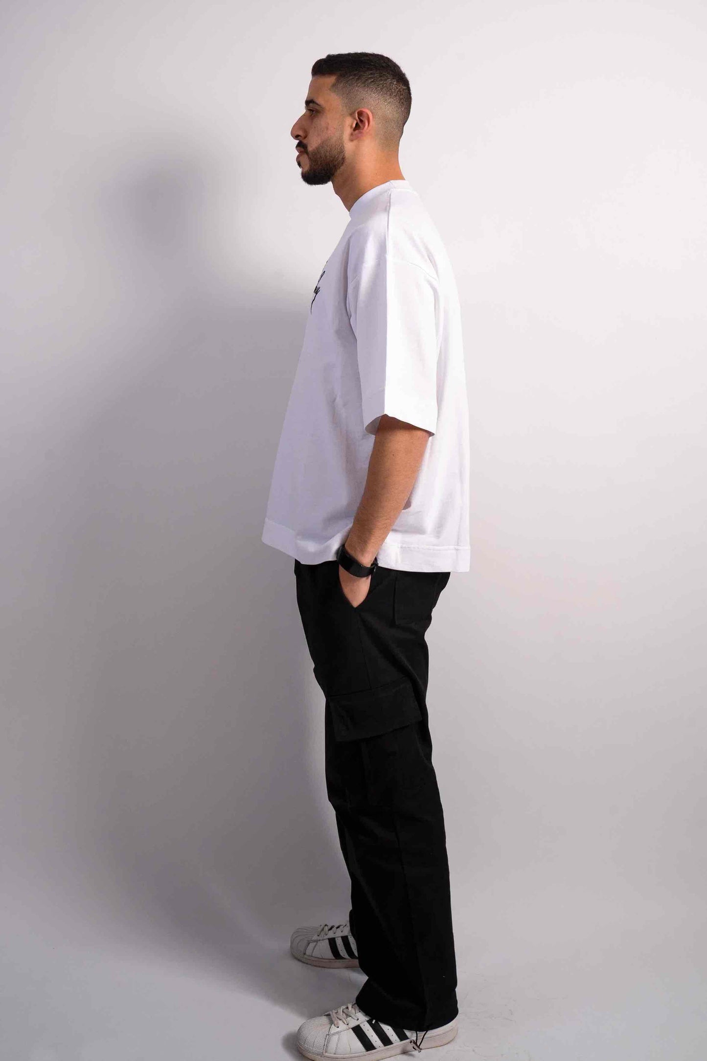 elegantly embroidered, but White