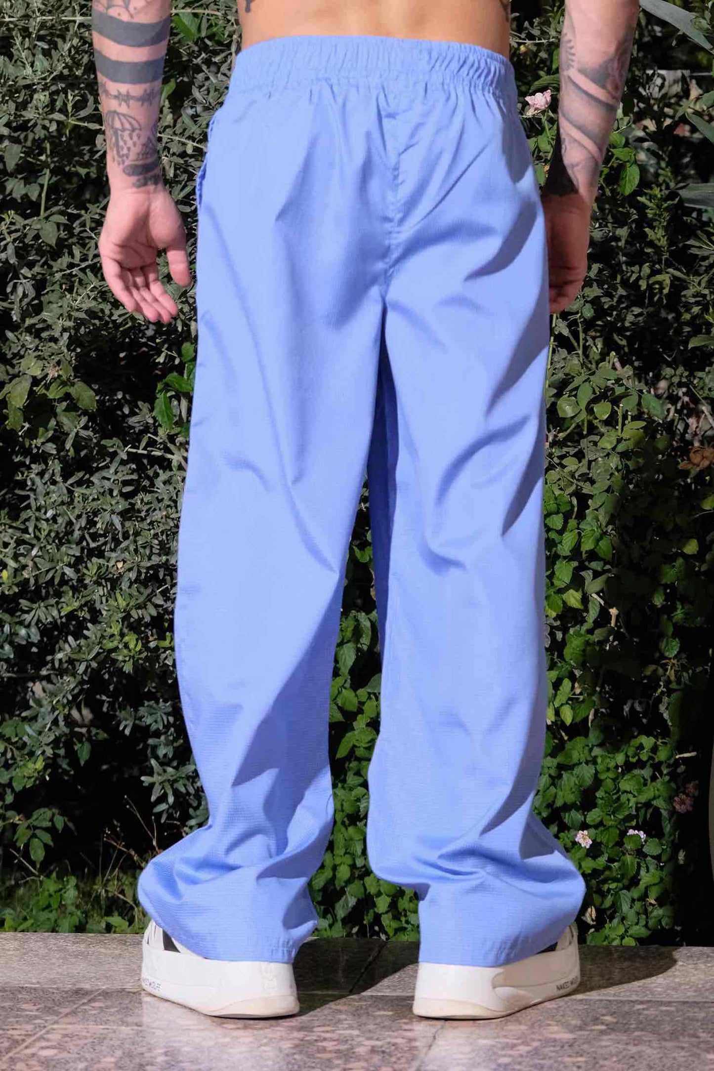 pj pants, but Blue