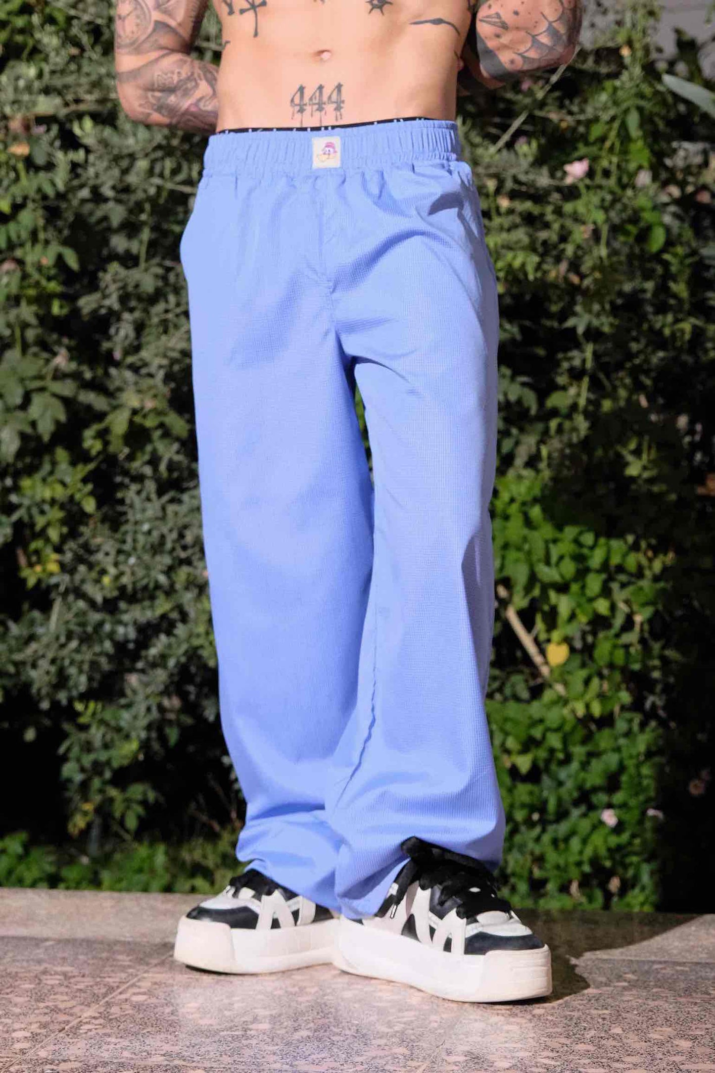 pj pants, but Blue
