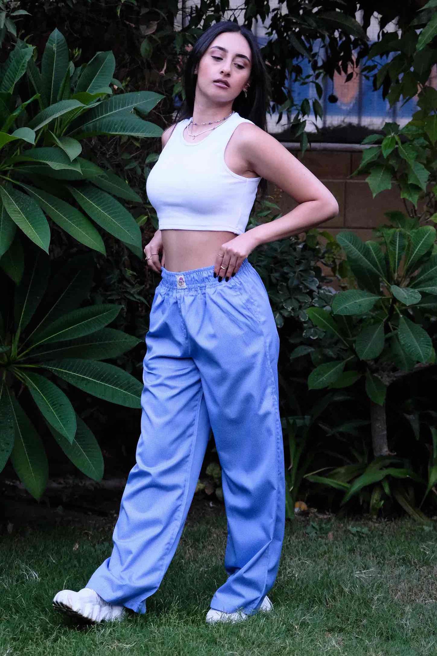 pj pants, but Blue