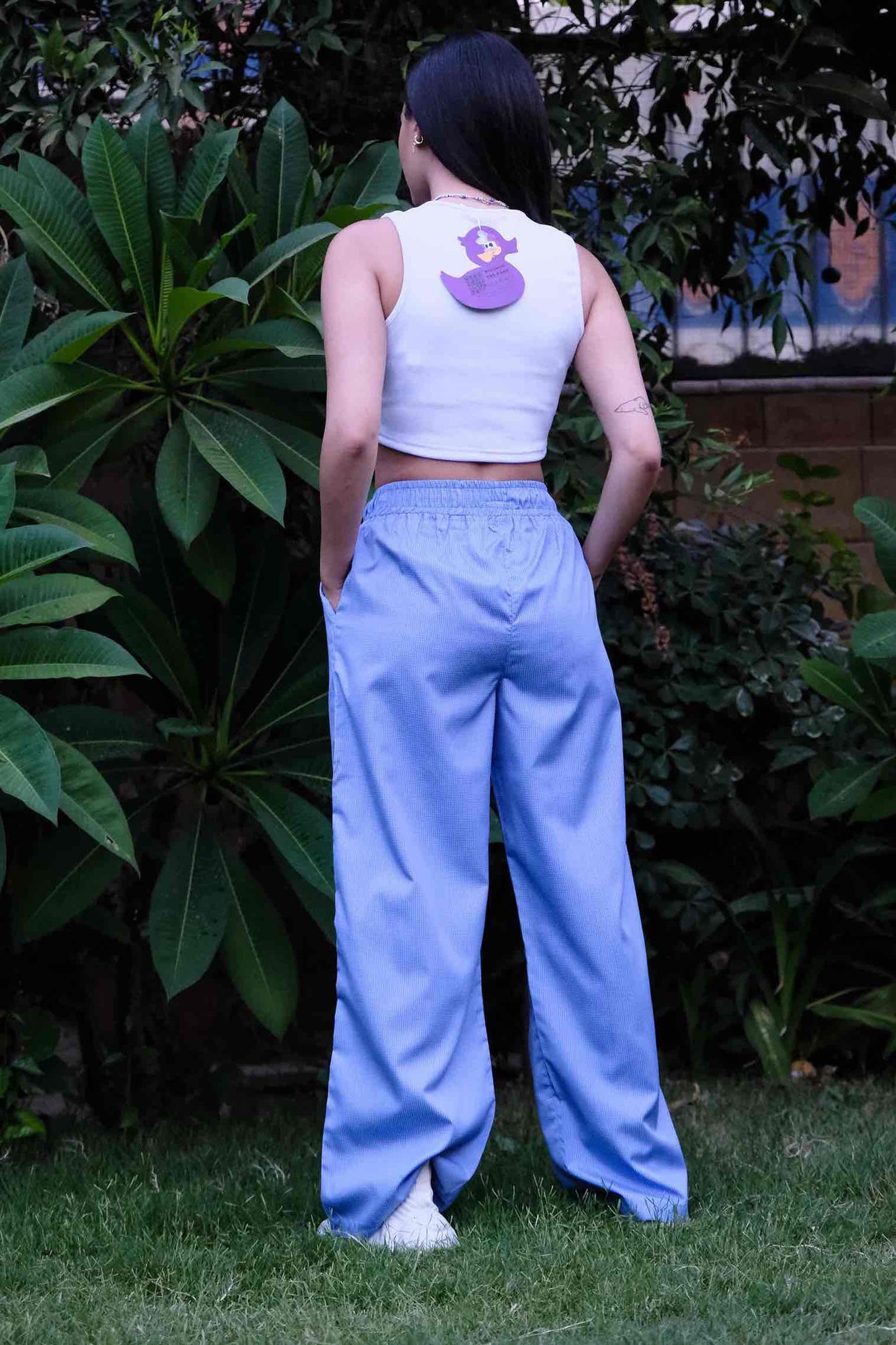 pj pants, but Blue