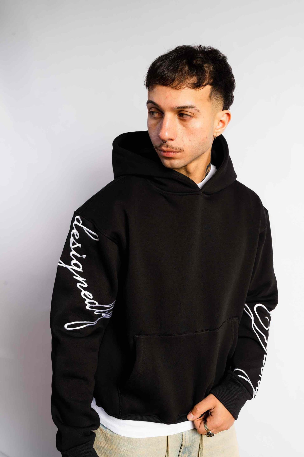 kinda basic, but pretty hoodie in Black by designedbyDucky