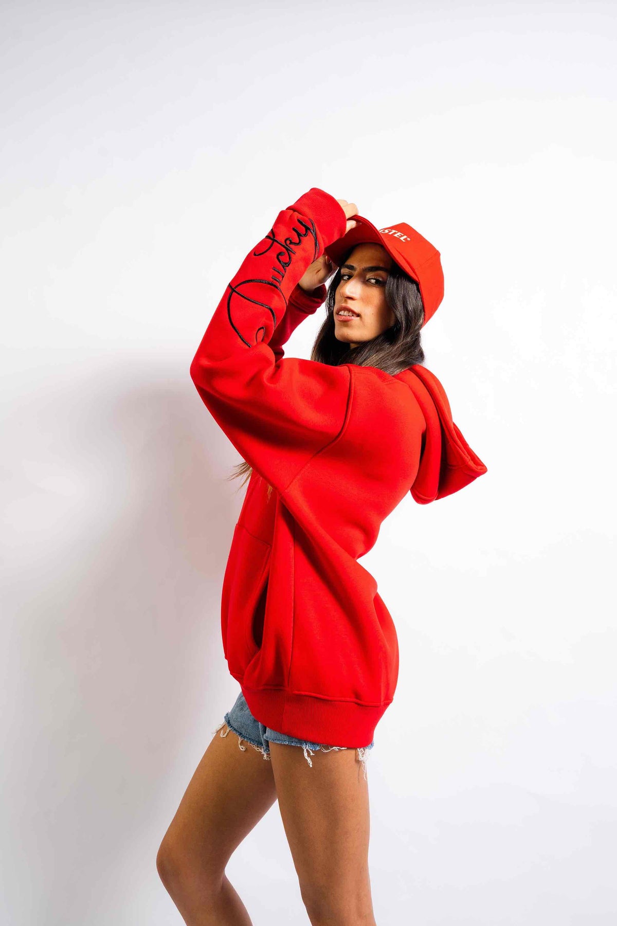 kinda basic, but pretty hoodie in Scarlet Red by designedbyDucky