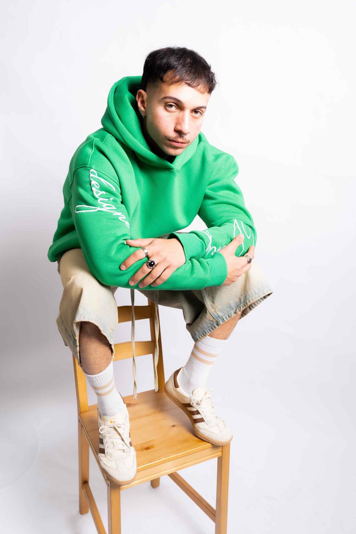 kinda basic, but pretty hoodie in Emerald Green by designedbyDucky