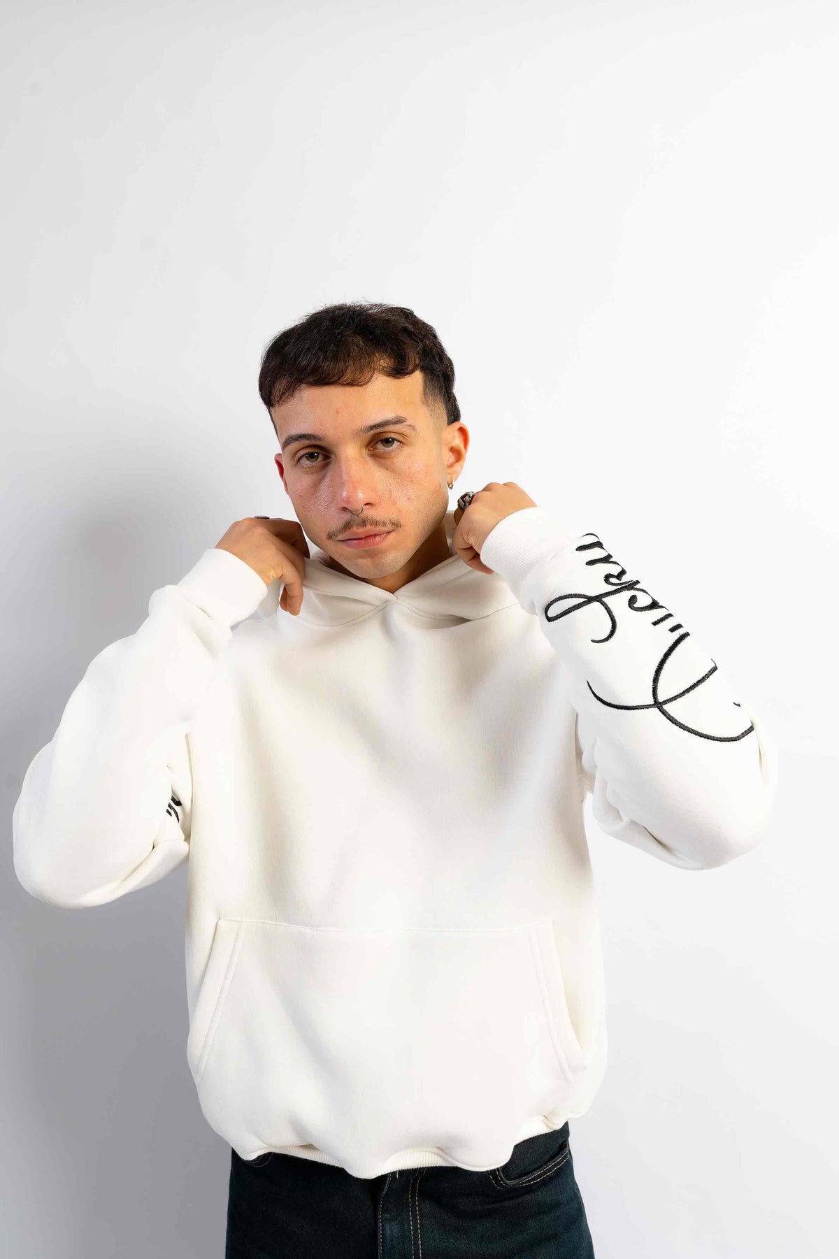 kinda basic, but pretty hoodie in White by designedbyDucky