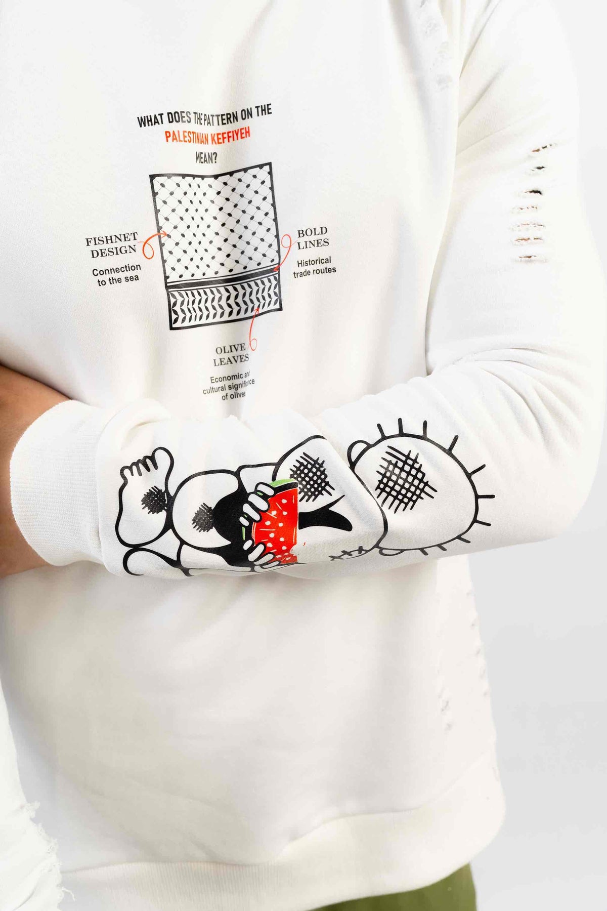Para Palestina sweatshirt by designedbyDucky