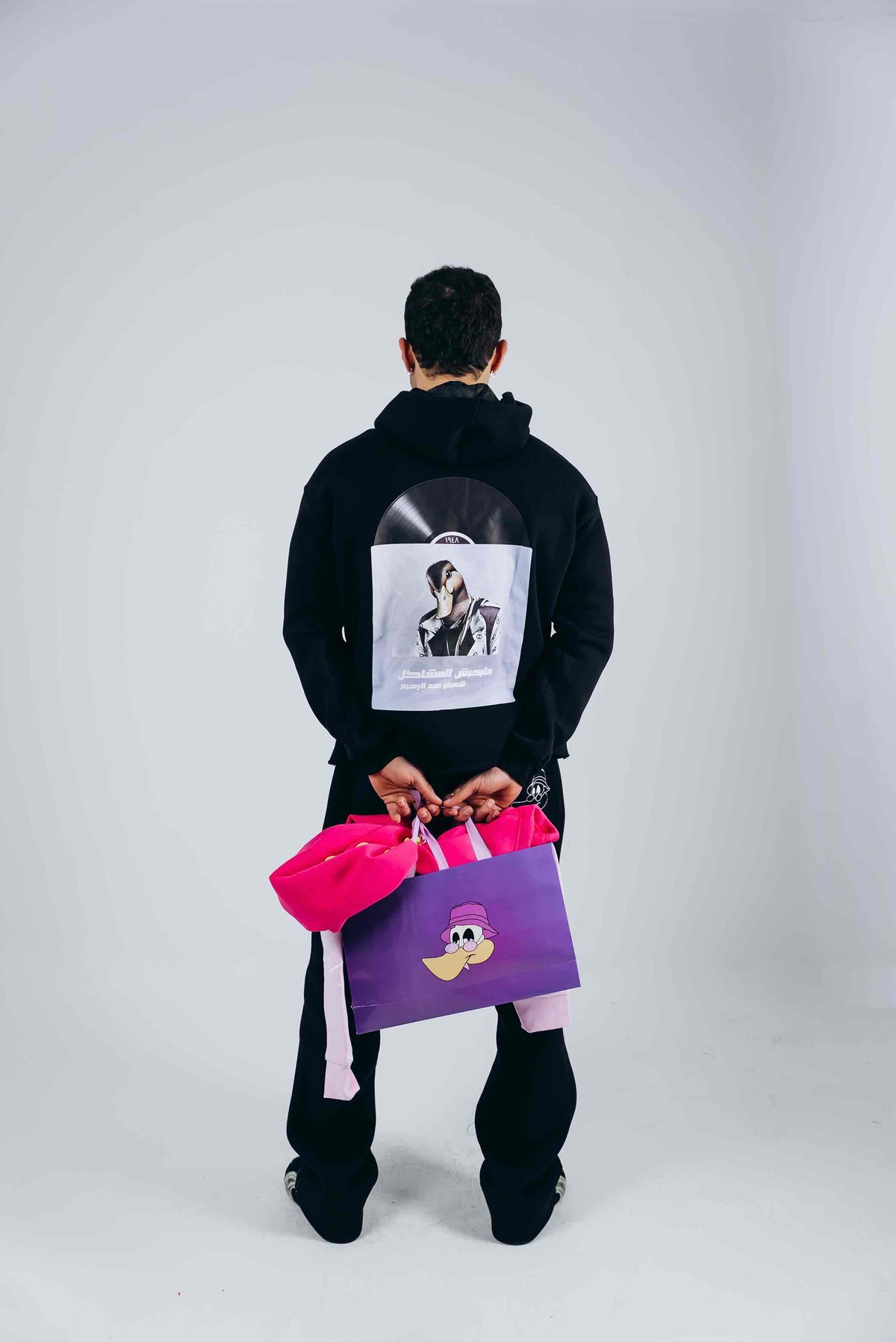 Vocal Vinyl hoodie in Black by designedbyDucky