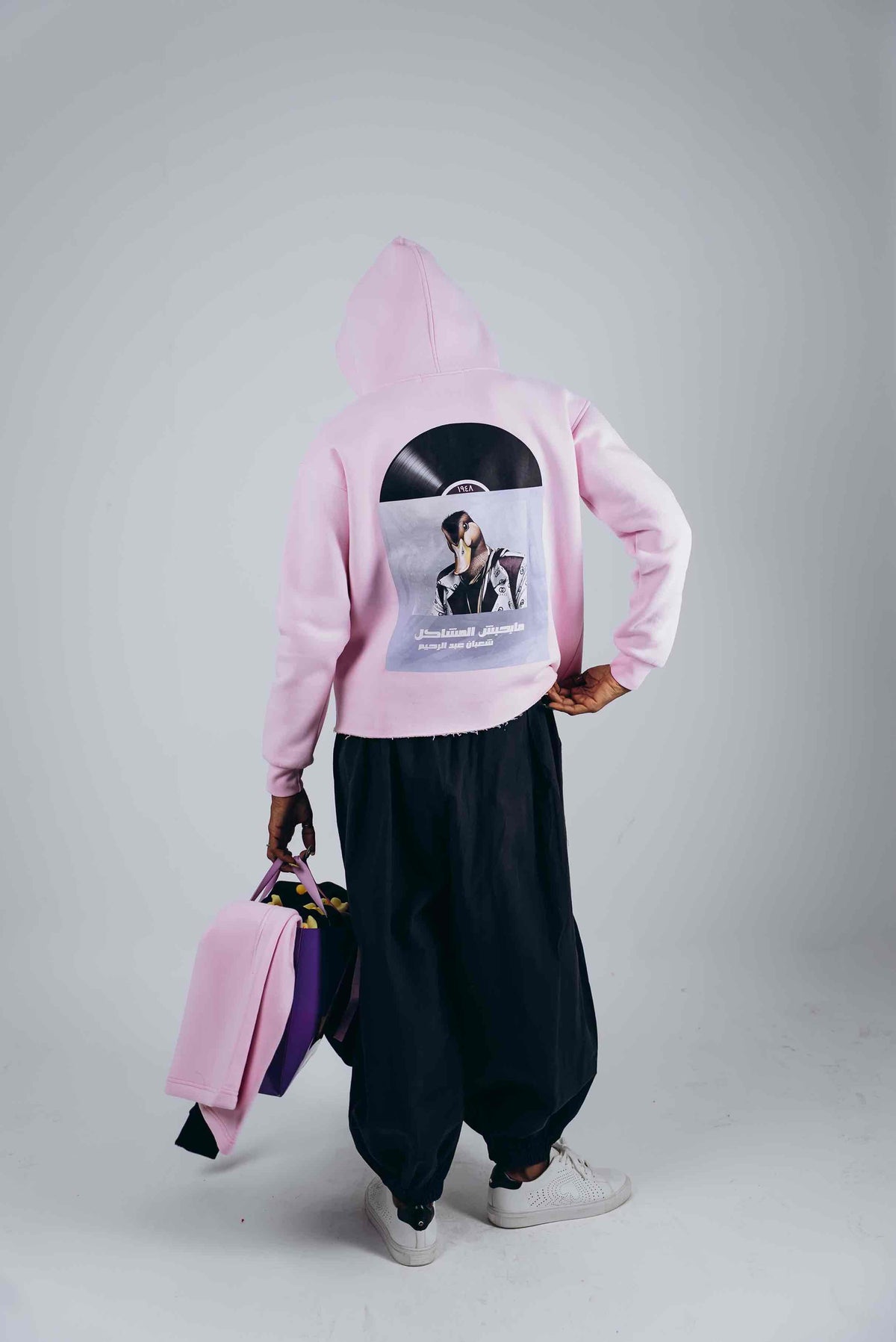 Vocal Vinyl hoodie in Rose by designedbyDucky
