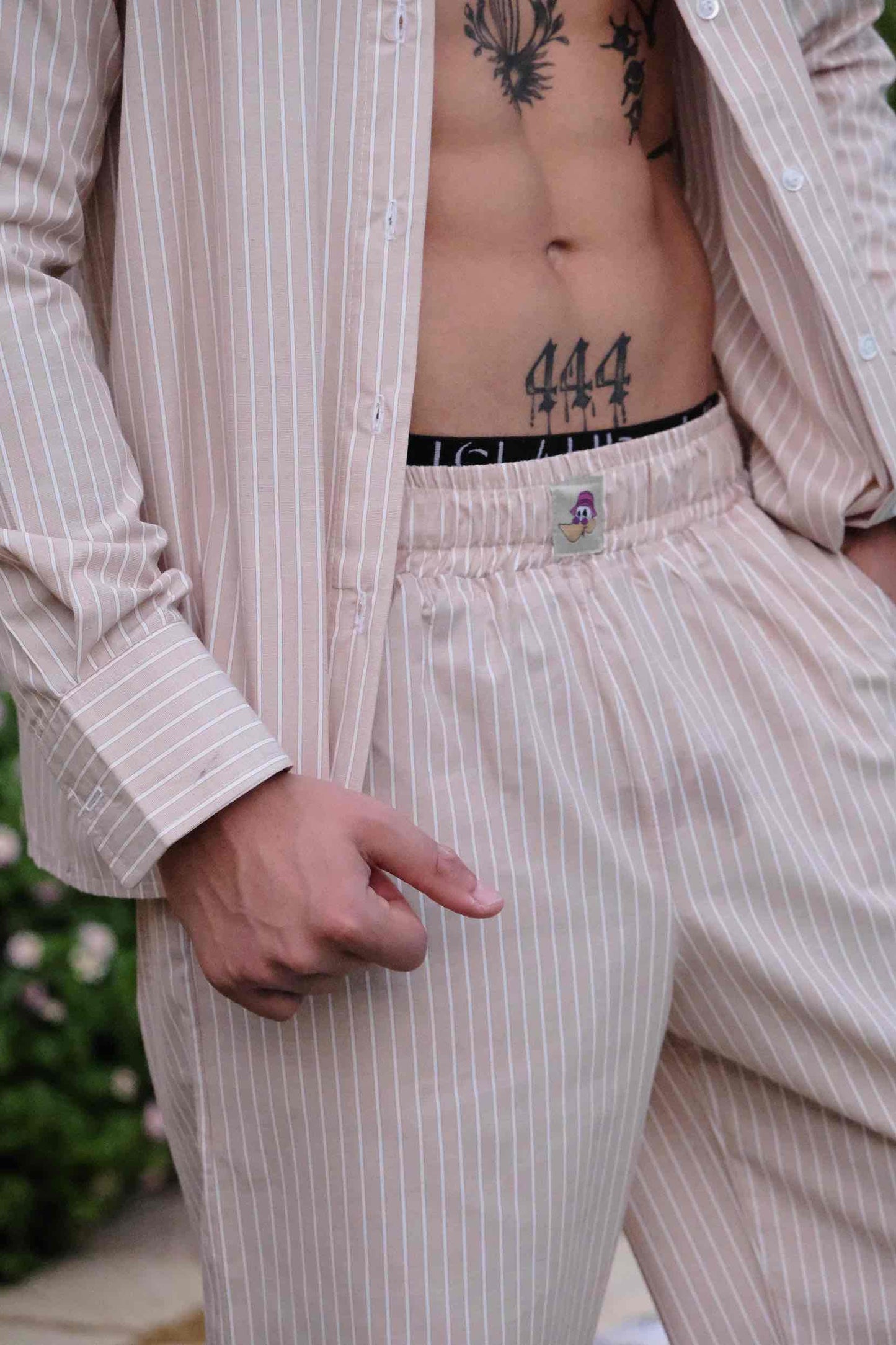 button up, but Nude