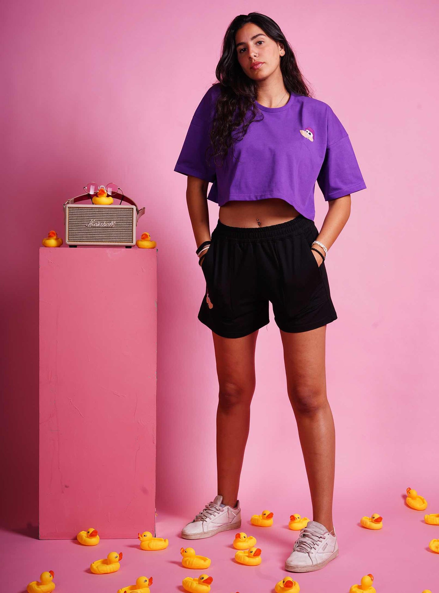 just cropped freeshipping - designedbyDucky Crop Top