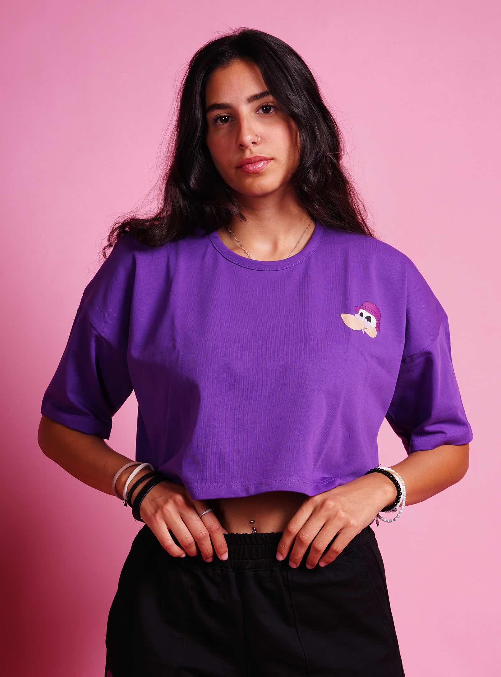 just cropped freeshipping - designedbyDucky Crop Top