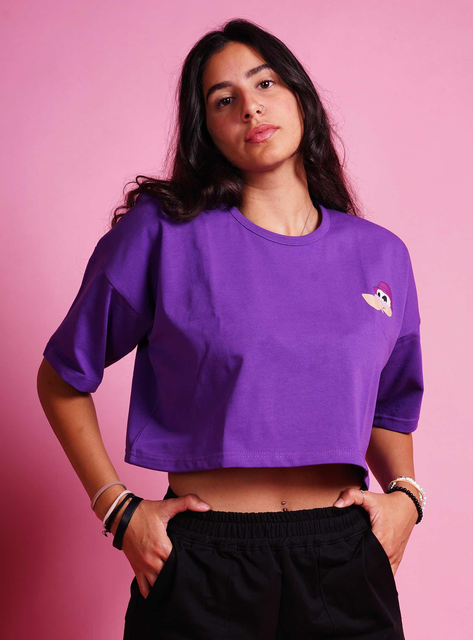 just cropped freeshipping - designedbyDucky Crop Top