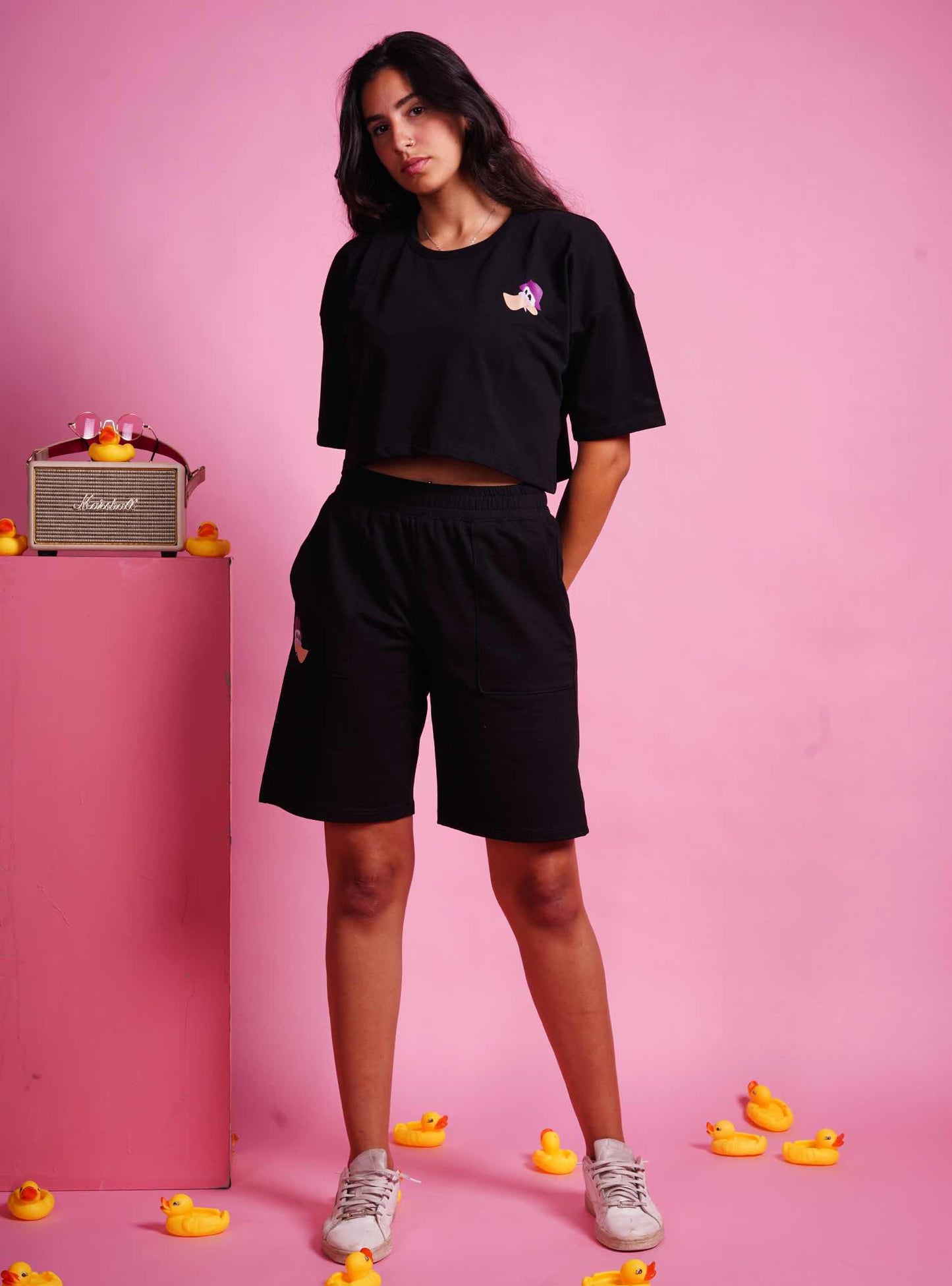 just cropped freeshipping - designedbyDucky Crop Top