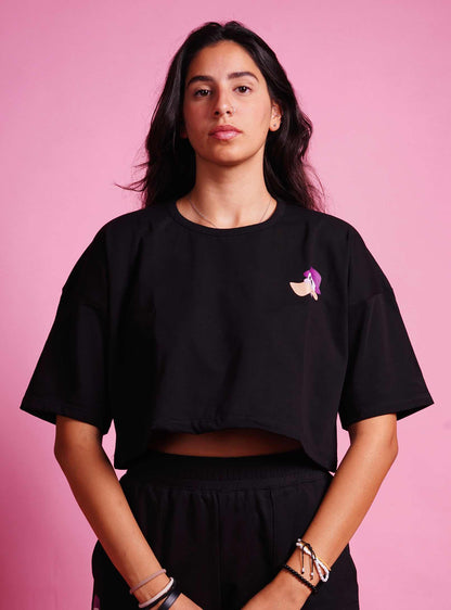 just cropped freeshipping - designedbyDucky Crop Top